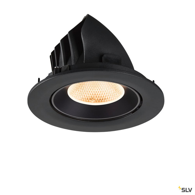 SLV 1009703 NUMINOS® GIMBLE L, Recessed ceiling light, 2700 K, 20°, IP20, round, black
