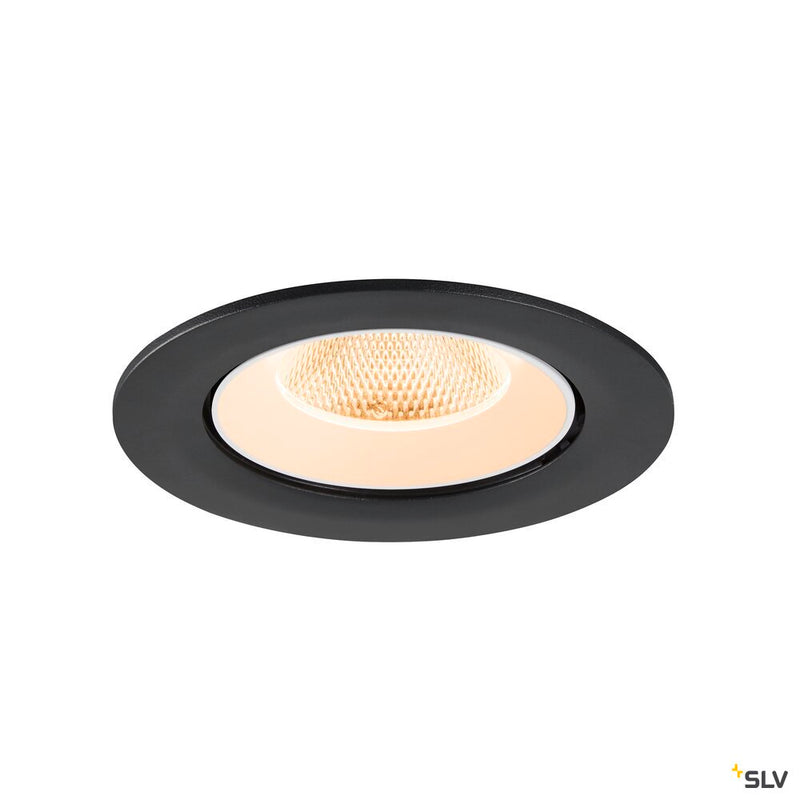 SLV 1009704 NUMINOS® GIMBLE L, Recessed ceiling light, 2700 K, 20°, IP20, round, black / white