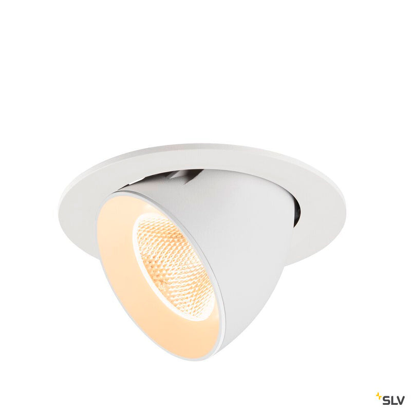 SLV 1009713 NUMINOS® GIMBLE L, Recessed ceiling light, 2700 K, 20°, IP20, round, white