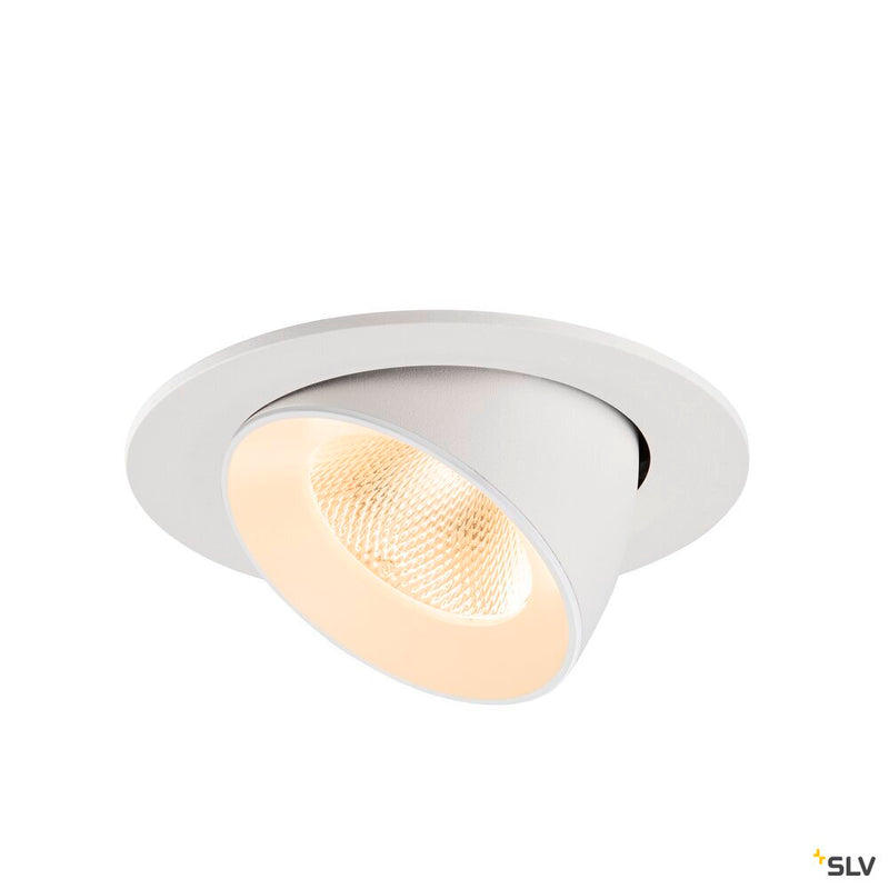 SLV 1009713 NUMINOS® GIMBLE L, Recessed ceiling light, 2700 K, 20°, IP20, round, white