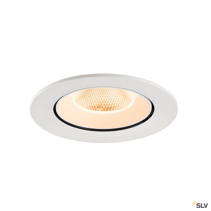 SLV 1009713 NUMINOS® GIMBLE L, Recessed ceiling light, 2700 K, 20°, IP20, round, white