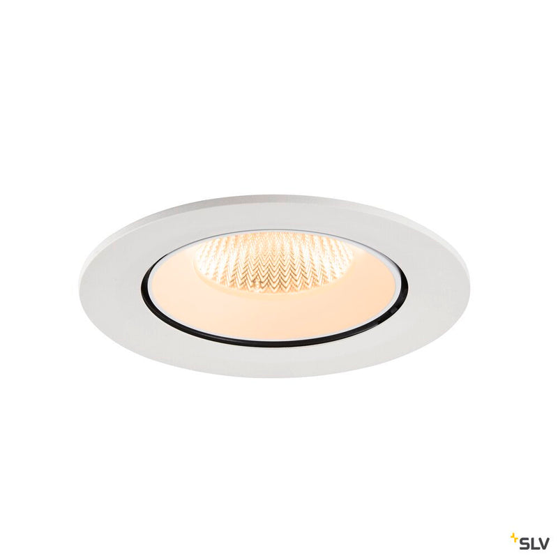 SLV 1009716 NUMINOS® GIMBLE L, Recessed ceiling light, 2700 K, 40°, IP20, round, white