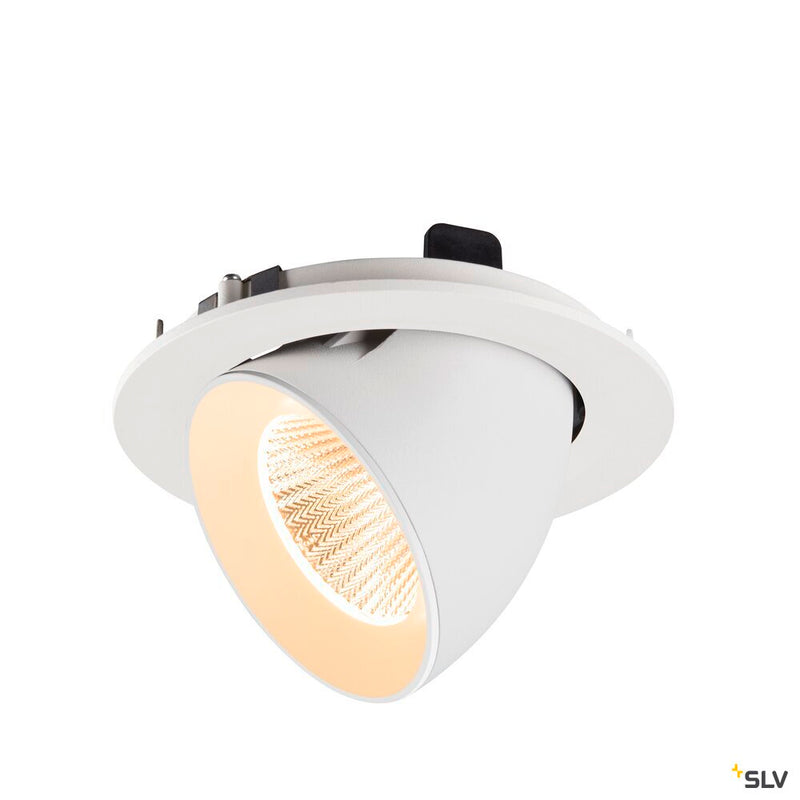 SLV 1009716 NUMINOS® GIMBLE L, Recessed ceiling light, 2700 K, 40°, IP20, round, white