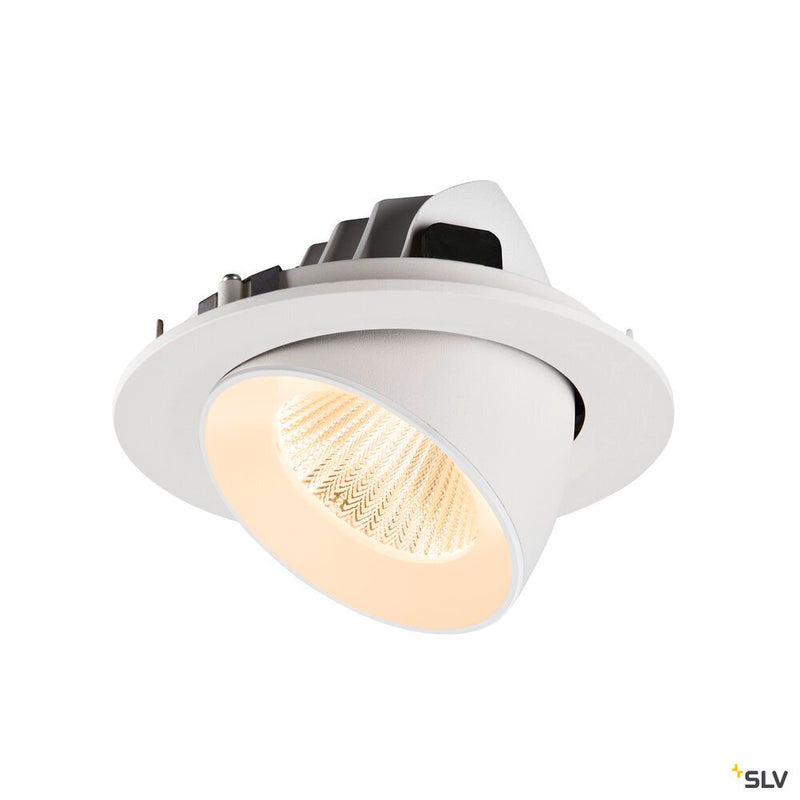 SLV 1009716 NUMINOS® GIMBLE L, Recessed ceiling light, 2700 K, 40°, IP20, round, white