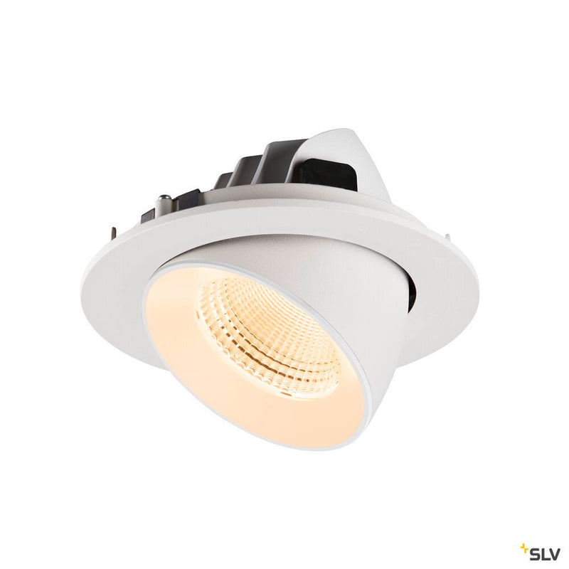 SLV 1009719 NUMINOS® GIMBLE L, Recessed ceiling light, 2700 K, 55°, IP20, round, white