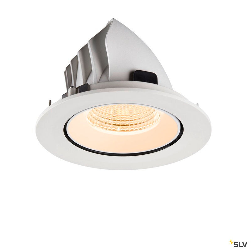 SLV 1009719 NUMINOS® GIMBLE L, Recessed ceiling light, 2700 K, 55°, IP20, round, white