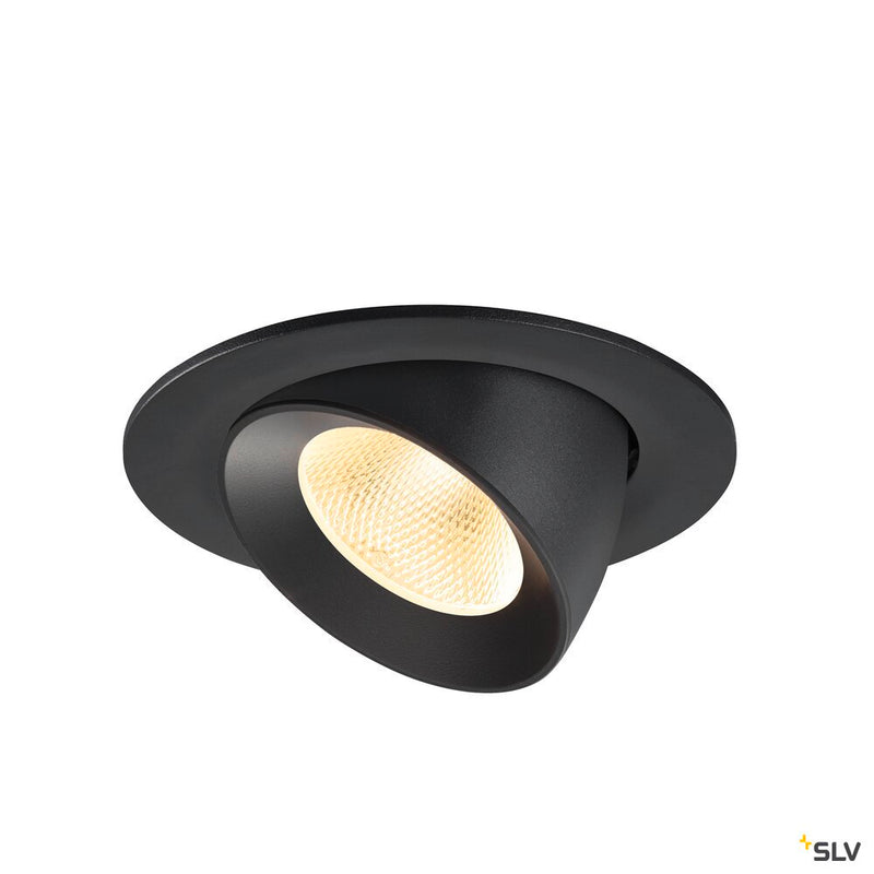 SLV 1009721 NUMINOS® GIMBLE L, Recessed ceiling light, 3000 K, 20°, IP20, round, black