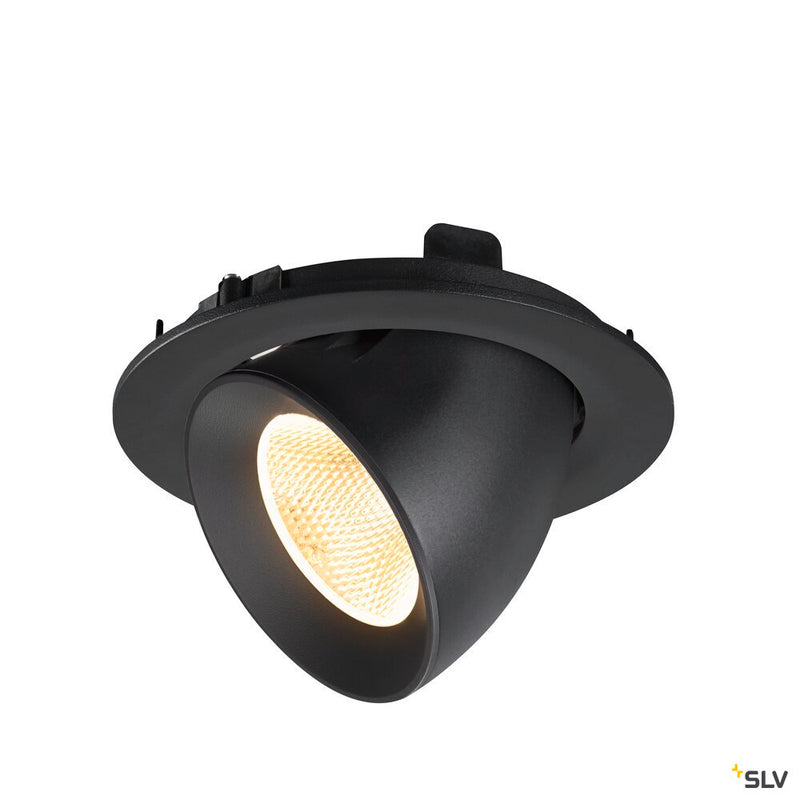 SLV 1009721 NUMINOS® GIMBLE L, Recessed ceiling light, 3000 K, 20°, IP20, round, black