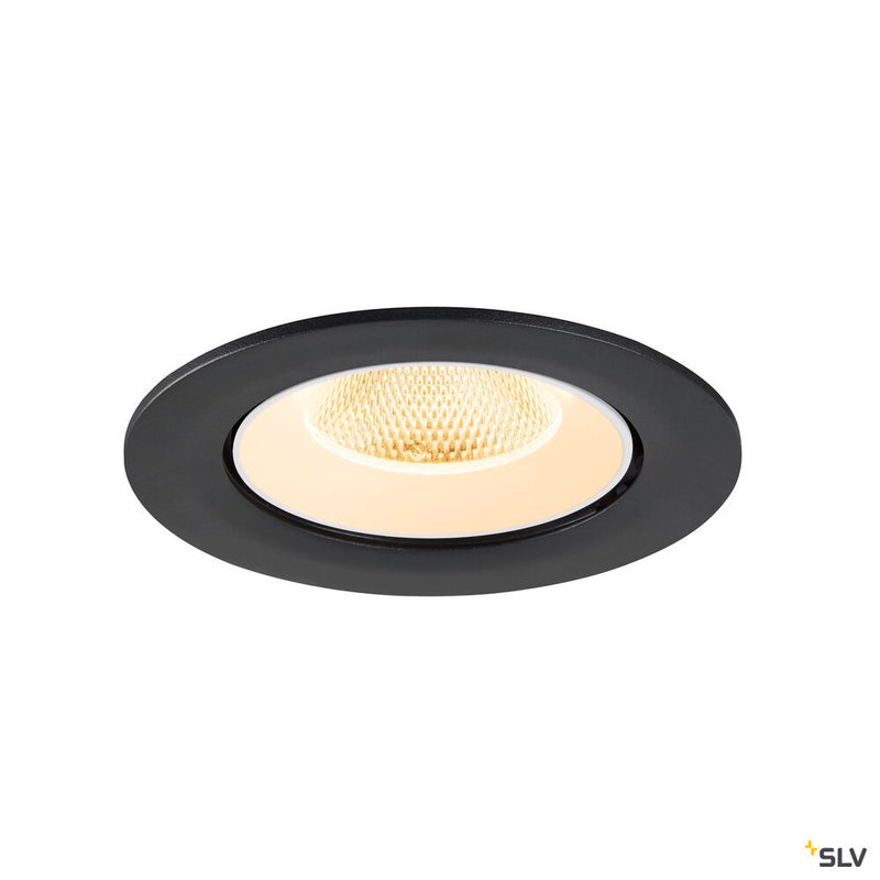 SLV 1009722 NUMINOS® GIMBLE L, Recessed ceiling light, 3000 K, 20°, IP20, round, black / white