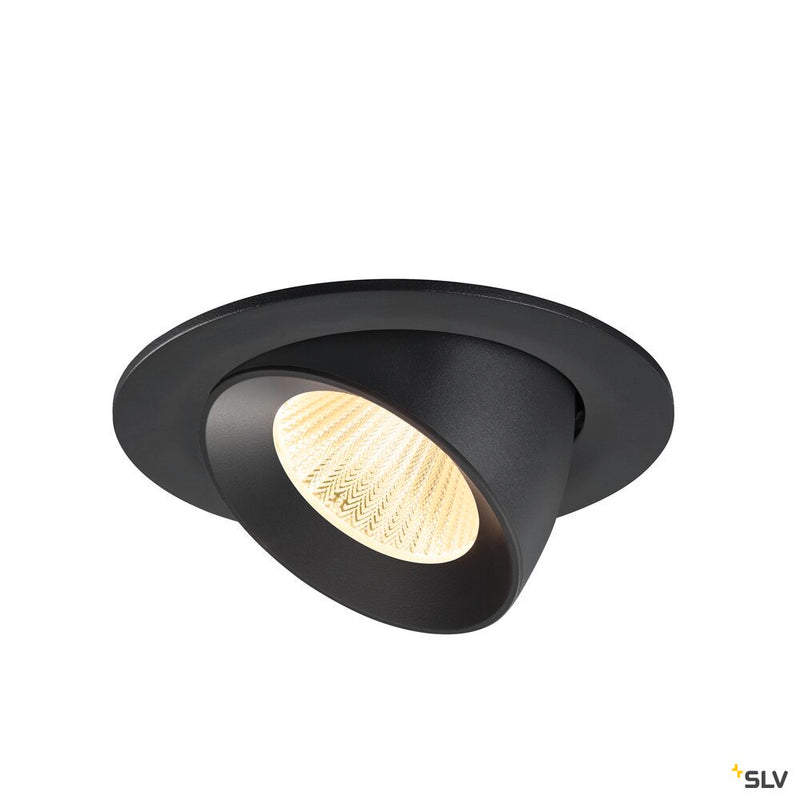SLV 1009724 NUMINOS® GIMBLE L, Recessed ceiling light, 3000 K, 40°, IP20, round, black