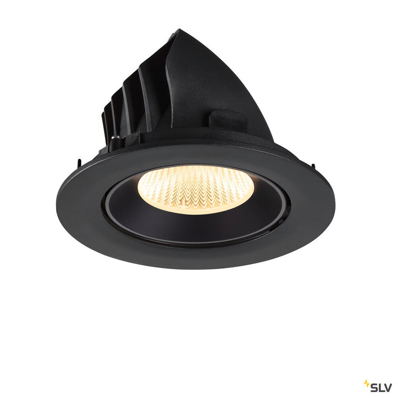SLV 1009724 NUMINOS® GIMBLE L, Recessed ceiling light, 3000 K, 40°, IP20, round, black