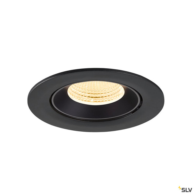 SLV 1009727 NUMINOS® GIMBLE L, Recessed ceiling light, 3000 K, 55°, IP20, round, black