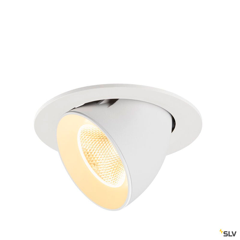 SLV 1009731 NUMINOS® GIMBLE L, Recessed ceiling light, 3000 K, 20°, IP20, round, white