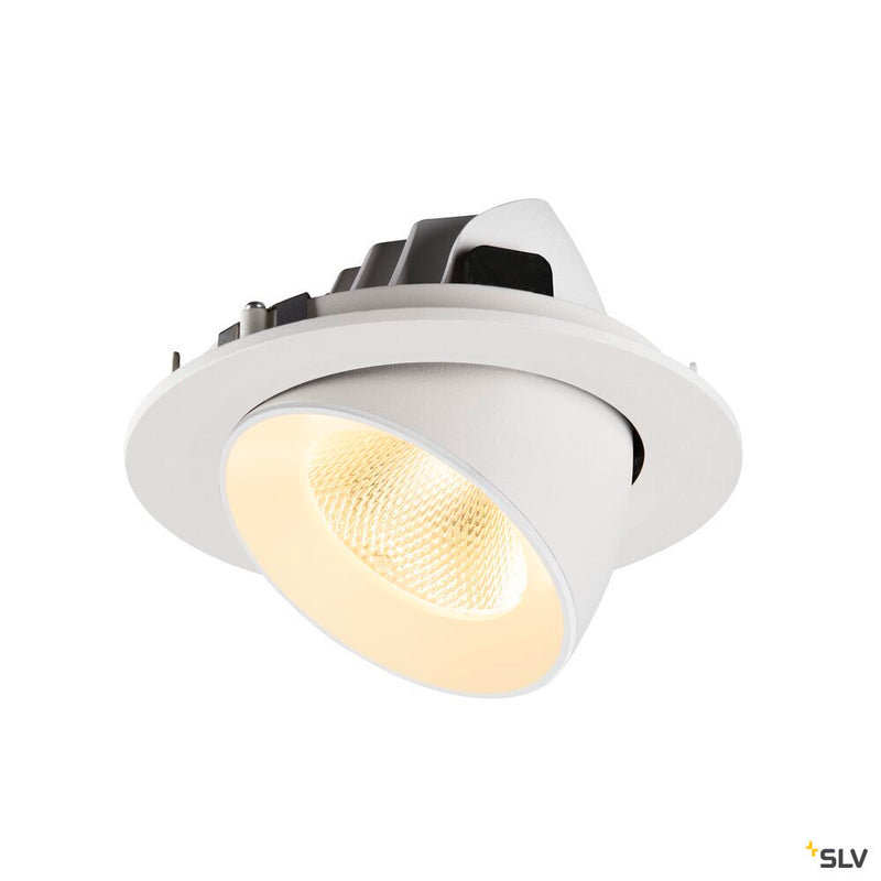 SLV 1009731 NUMINOS® GIMBLE L, Recessed ceiling light, 3000 K, 20°, IP20, round, white