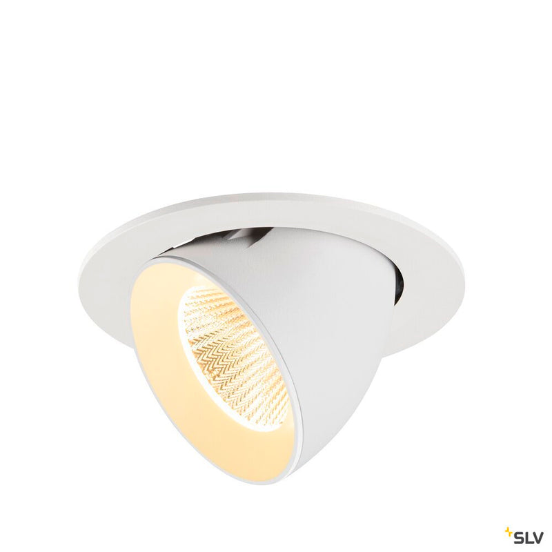 SLV 1009734 NUMINOS® GIMBLE L, Recessed ceiling light, 3000 K, 40°, IP20, round, white