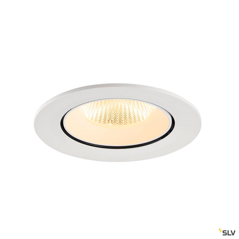 SLV 1009734 NUMINOS® GIMBLE L, Recessed ceiling light, 3000 K, 40°, IP20, round, white