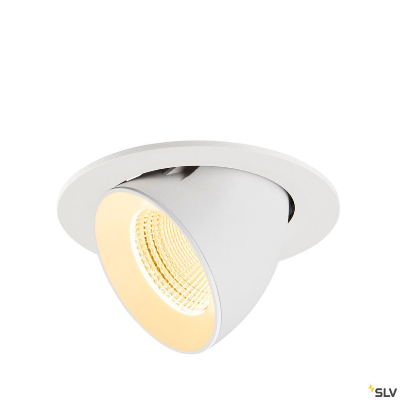 SLV 1009737 NUMINOS® GIMBLE L, Recessed ceiling light, 3000 K, 55°, IP20, round, white