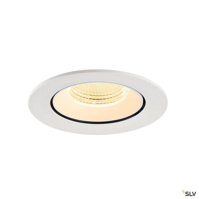 SLV 1009737 NUMINOS® GIMBLE L, Recessed ceiling light, 3000 K, 55°, IP20, round, white