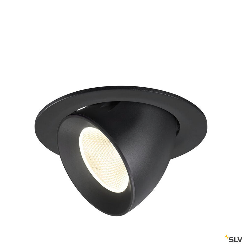 SLV 1009739 NUMINOS® GIMBLE L, Recessed ceiling light, 4000 K, 20°, IP20, round, black