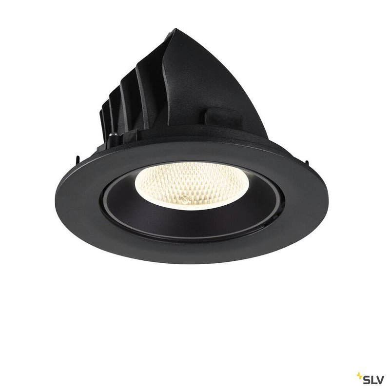 SLV 1009739 NUMINOS® GIMBLE L, Recessed ceiling light, 4000 K, 20°, IP20, round, black
