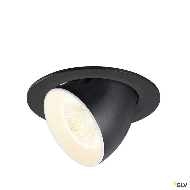 SLV 1009740 NUMINOS® GIMBLE L, Recessed ceiling light, 4000 K, 20°, IP20, round, black / white