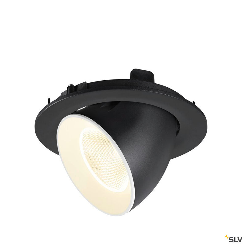 SLV 1009740 NUMINOS® GIMBLE L, Recessed ceiling light, 4000 K, 20°, IP20, round, black / white