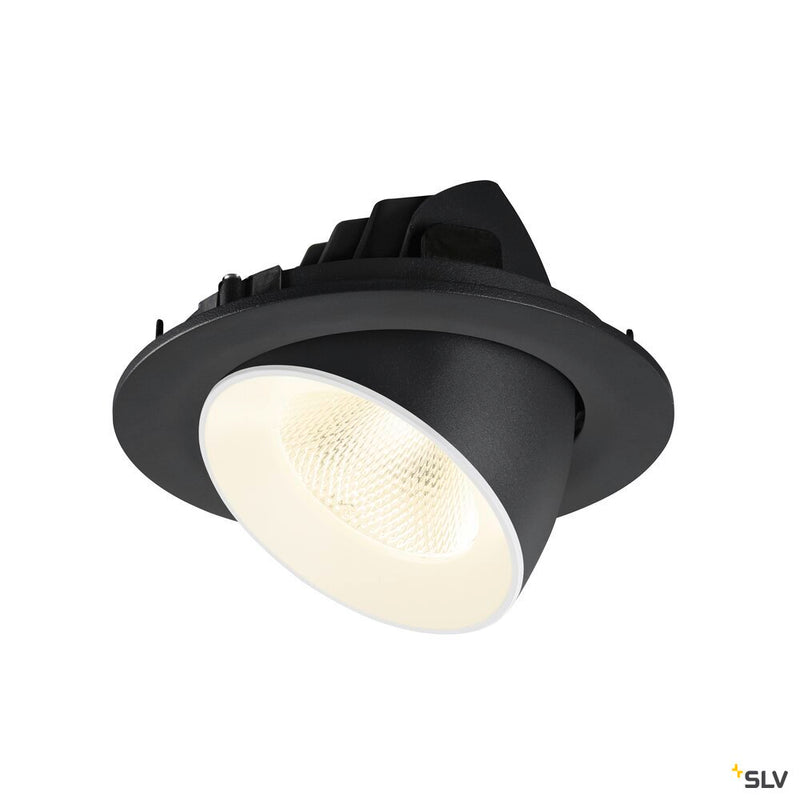 SLV 1009740 NUMINOS® GIMBLE L, Recessed ceiling light, 4000 K, 20°, IP20, round, black / white