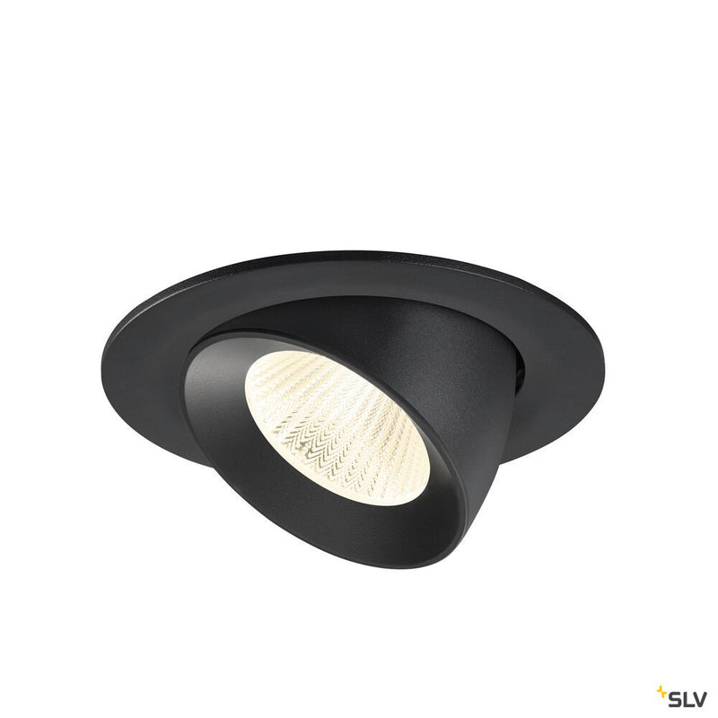 SLV 1009742 NUMINOS® GIMBLE L, Recessed ceiling light, 4000 K, 40°, IP20, round, black
