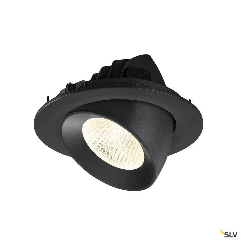 SLV 1009742 NUMINOS® GIMBLE L, Recessed ceiling light, 4000 K, 40°, IP20, round, black