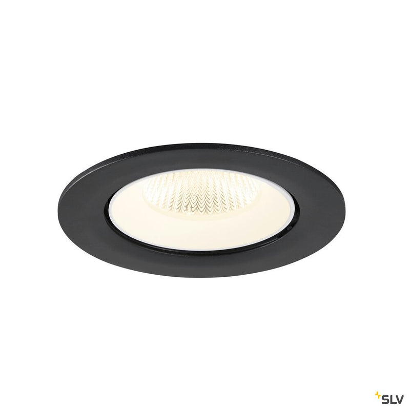 SLV 1009743 NUMINOS® GIMBLE L, Recessed ceiling light, 4000 K, 40°, IP20, round, black / white