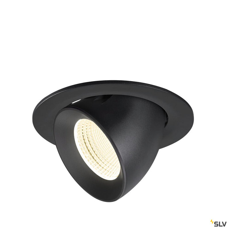 SLV 1009745 NUMINOS® GIMBLE L, Recessed ceiling light, 4000 K, 55°, IP20, round, black