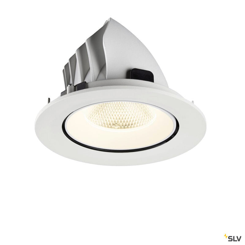 SLV 1009749 NUMINOS® GIMBLE L, Recessed ceiling light, 4000 K, 20°, IP20, round, white