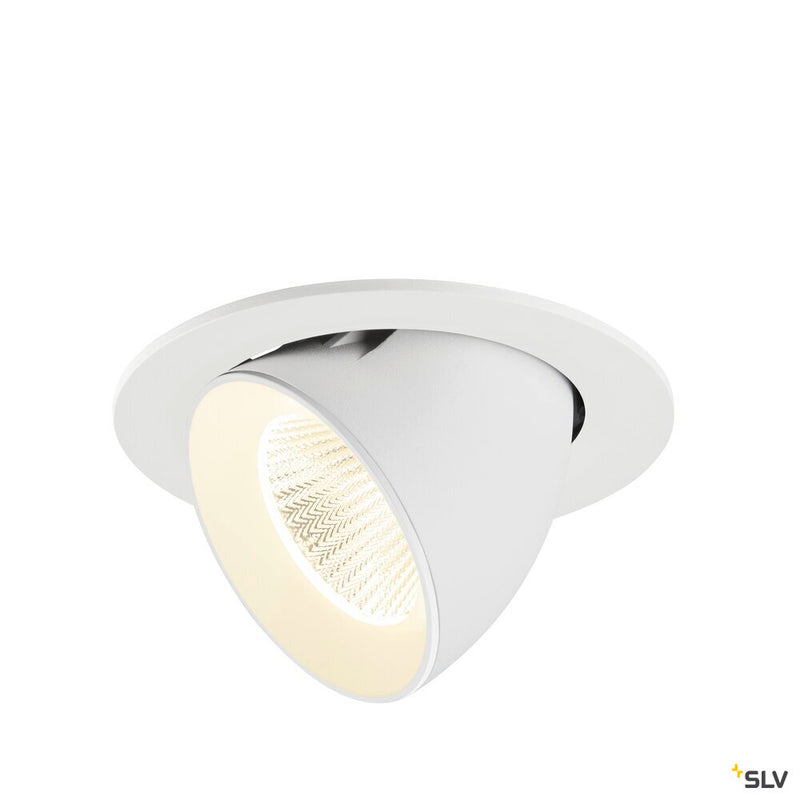 SLV 1009752 NUMINOS® GIMBLE L, Recessed ceiling light, 4000 K, 40°, IP20, round, white