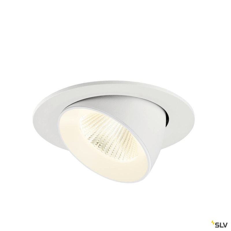 SLV 1009752 NUMINOS® GIMBLE L, Recessed ceiling light, 4000 K, 40°, IP20, round, white
