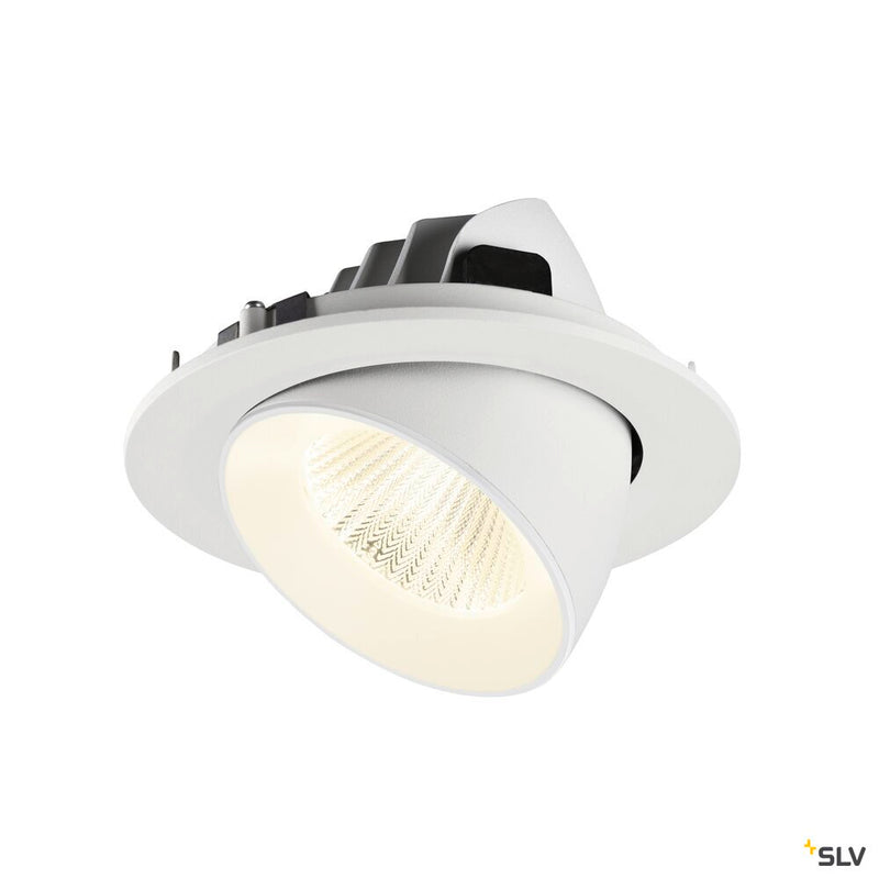 SLV 1009752 NUMINOS® GIMBLE L, Recessed ceiling light, 4000 K, 40°, IP20, round, white