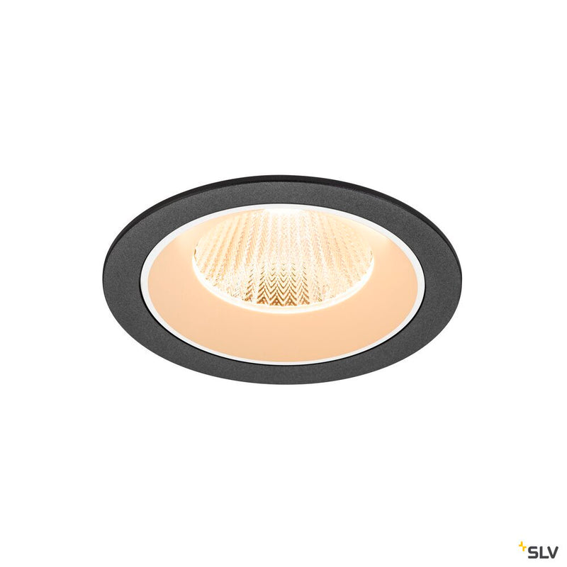 SLV 1009760 NUMINOS® L, Recessed ceiling light, 2700 K, 40°, IP20, round, black / white