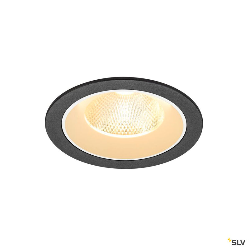 SLV 1009775 NUMINOS® L, Recessed ceiling light, 3000 K, 20°, IP20, round, black / white