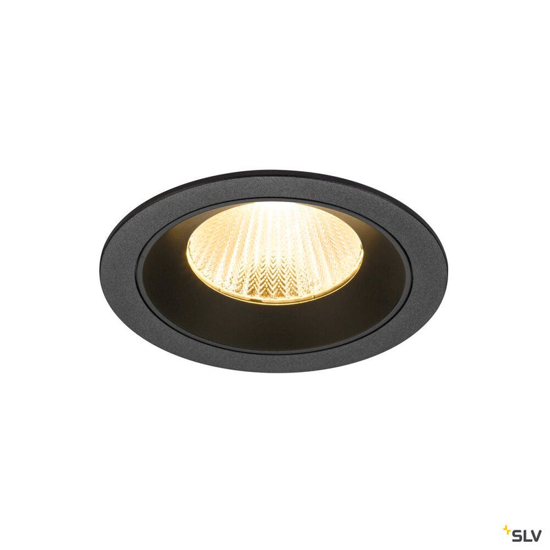 SLV 1009777 NUMINOS® L, Recessed ceiling light, 3000 K, 40°, IP20, round, black