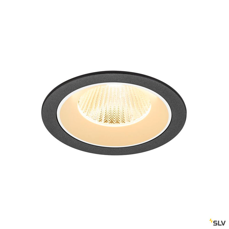 SLV 1009778 NUMINOS® L, Recessed ceiling light, 3000 K, 40°, IP20, round, black / white