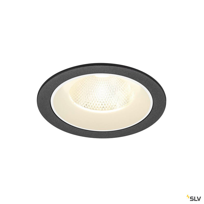 SLV 1009793 NUMINOS® L, Recessed ceiling light, 4000 K, 20°, IP20, round, black / white