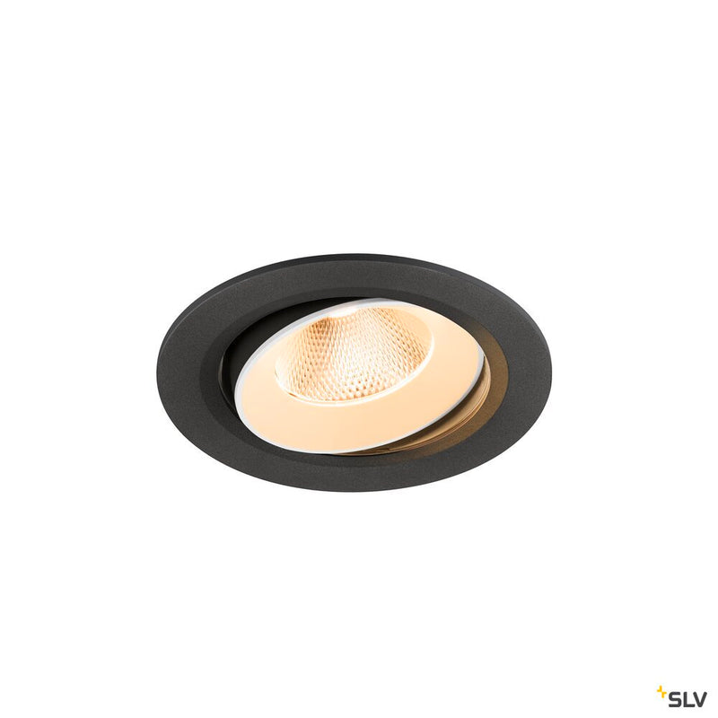 SLV 1009811 NUMINOS® MOVE L, Recessed ceiling light, 2700 K, 20°, IP20, round, black / white