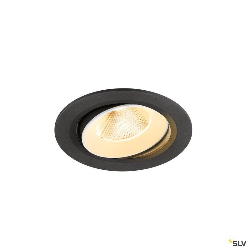 SLV 1009829 NUMINOS® MOVE L, Recessed ceiling light, 3000 K, 20°, IP20, round, black / white