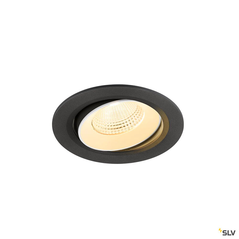SLV 1009835 NUMINOS® MOVE L, Recessed ceiling light, 3000 K, 55°, IP20, round, black / white