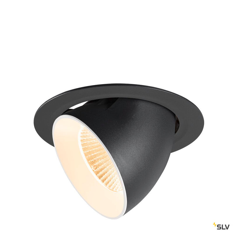 SLV 1009868 NUMINOS® GIMBLE XL, Recessed ceiling light, 2700 K, 40°, black / white