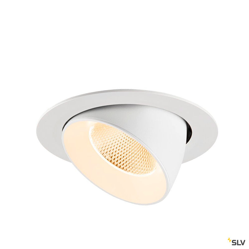 SLV 1009874 NUMINOS® GIMBLE XL, Recessed ceiling light, 2700 K, 20°, white
