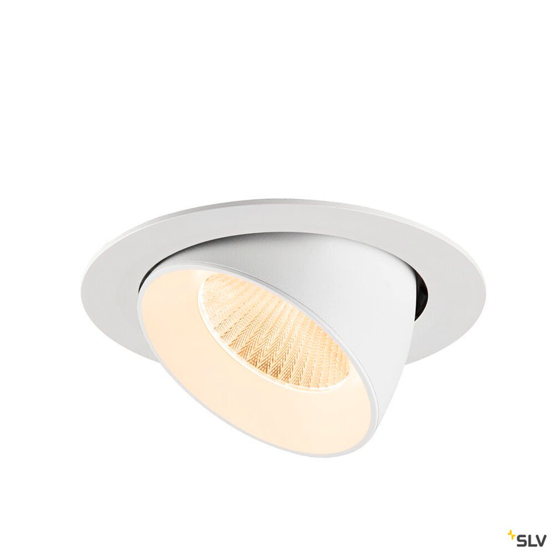 SLV 1009877 NUMINOS® GIMBLE XL, Recessed ceiling light, 2700 K, 40°, white