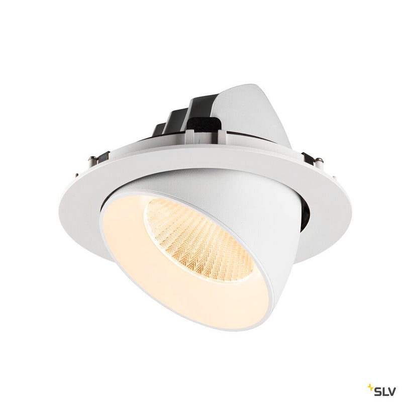 SLV 1009877 NUMINOS® GIMBLE XL, Recessed ceiling light, 2700 K, 40°, white