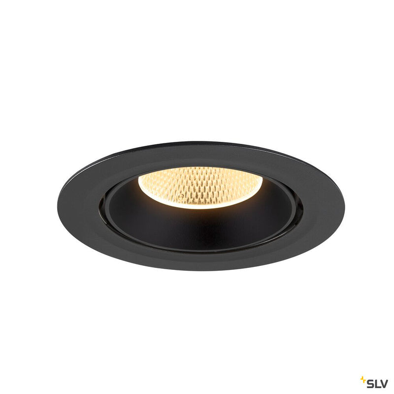 SLV 1009882 NUMINOS® GIMBLE XL, Recessed ceiling light, 3000 K, 20°, black