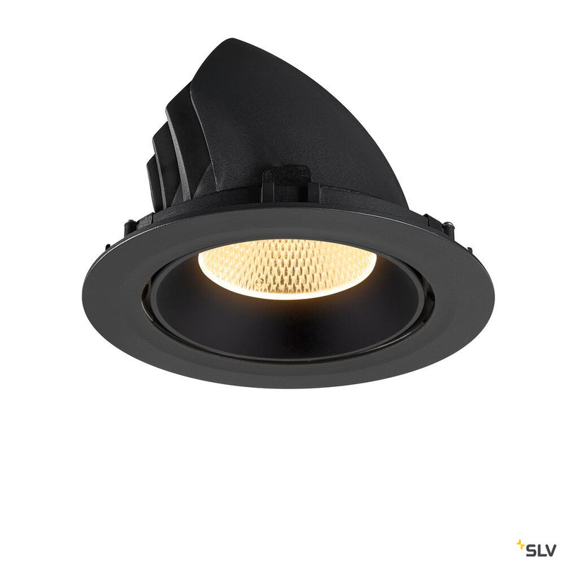 SLV 1009882 NUMINOS® GIMBLE XL, Recessed ceiling light, 3000 K, 20°, black
