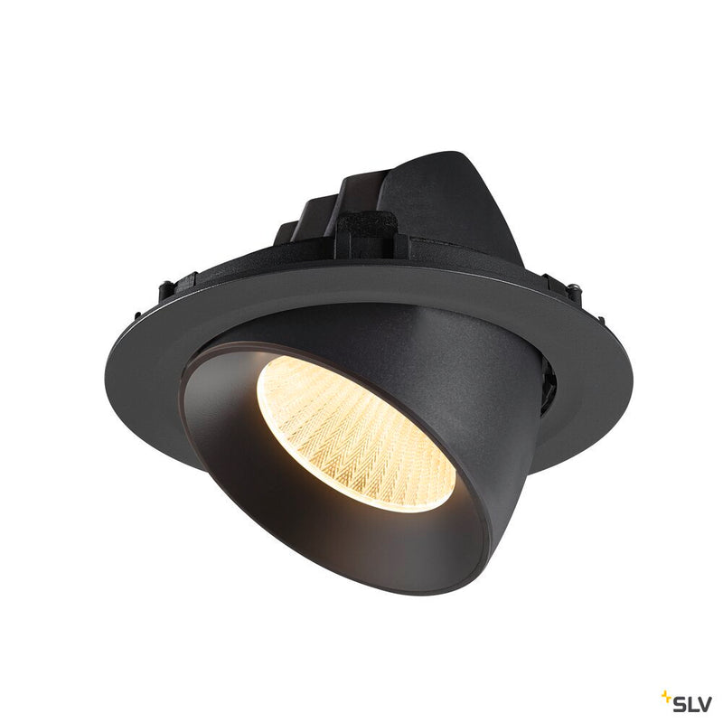 SLV 1009885 NUMINOS® GIMBLE XL, Recessed ceiling light, 3000 K, 40°, black
